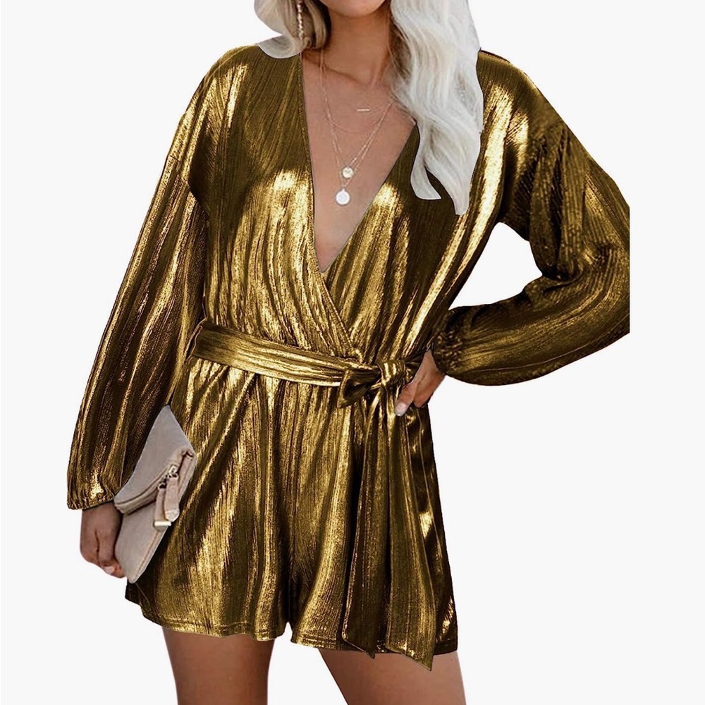 Sparkly Gold Romper
